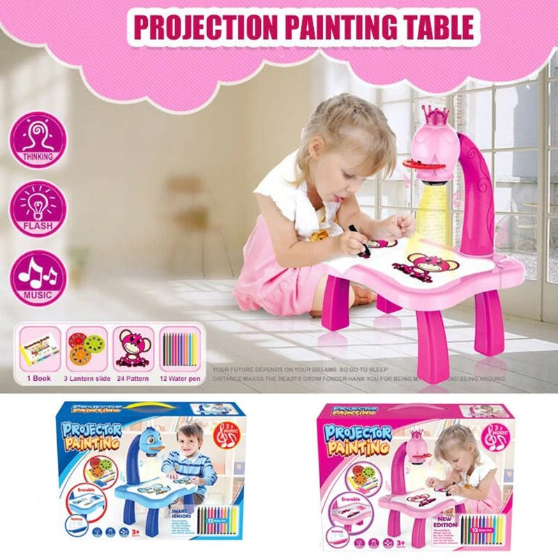 A1 LED Projector Art Painting Table for Kids